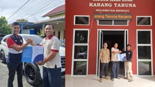 Polbeng Terapkan Running Text Untuk Peningkatan Kegiatan Karang Taruna di Mandau